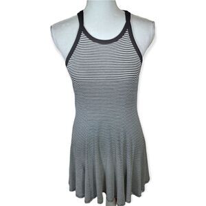 TRES BIEN BLACK & WHITE STRIPE DRESS SZ.L EUC